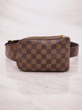 Authentic Louis Vuitton Damier Ebene Bum Bag Waist Belt Bag Luxury Crossbody